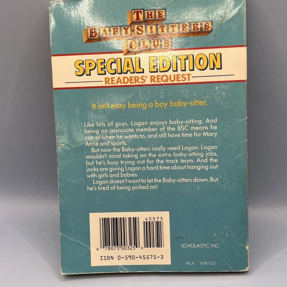 Logan's Story The Baby-Sitters Club Special Edition Ann M Martin 1992 Paperback